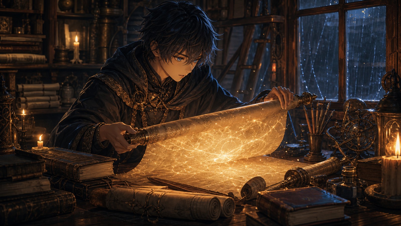 Original anime inspired editorial image for Most Memorable Anime Grimoires and Scrolls Every Fan Should Know